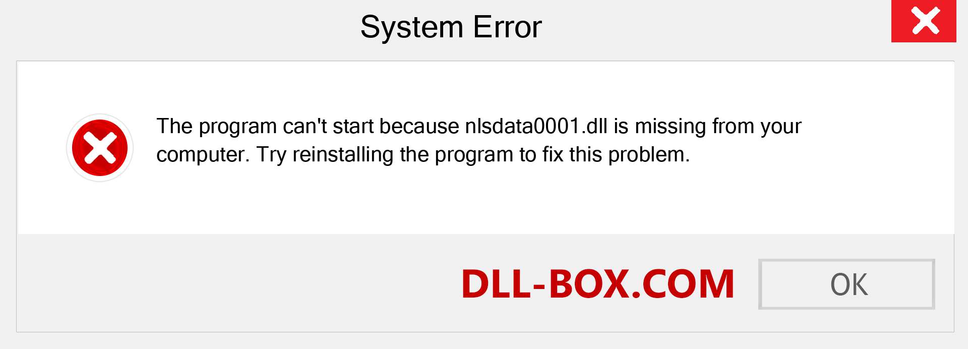  nlsdata0001.dll file is missing?. Download for Windows 7, 8, 10 - Fix  nlsdata0001 dll Missing Error on Windows, photos, images